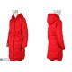 Пальто жіноче на зиму (5 шт. р.сетка L-3XL) червоний  "Kalabok"