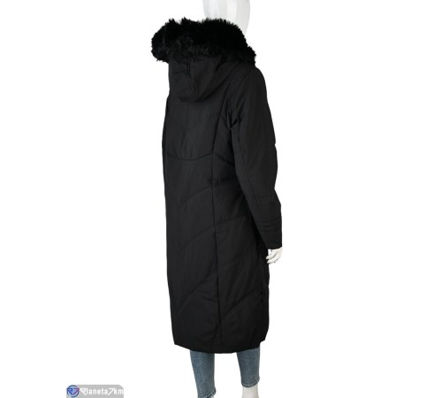 Пальто жіноче на зиму (5 шт. р.сетка L-3XL) чорний  "Kalabok" Пальто жіноче на зиму (5 шт. р.сетка L-3XL) чорний  "Kalabok"
