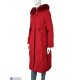 Пальто жіноче на зиму (5 шт. р.сетка L-3XL) червоний  "Kalabok"