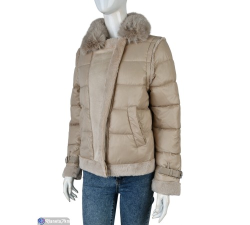 Куртка жіноча на зиму (4 шт. р.сетка M-L) коричневий  "Kalabok"