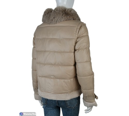 Куртка жіноча на зиму (4 шт. р.сетка M-L) коричневий  "Kalabok"