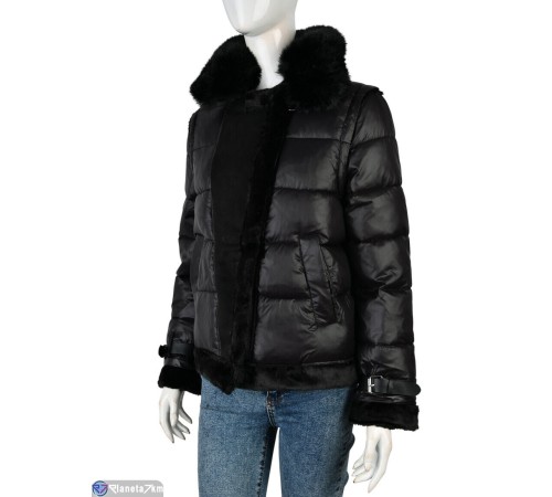 Куртка жіноча на зиму (4 шт. р.сетка M-L) чорний  "Kalabok"
