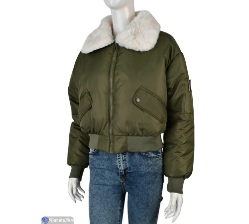 Куртка жіноча на зиму (4 шт. р.сетка 42-48) хакі  "Kalabok"
