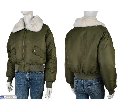 Куртка жіноча на зиму (4 шт. р.сетка 42-48) хакі  "Kalabok"