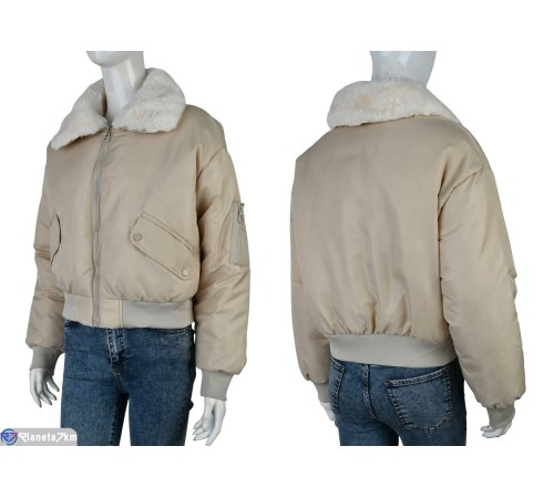 Куртка жіноча на зиму (4 шт. р.сетка 42-48) бежевий  "Kalabok" Куртка жіноча на зиму (4 шт. р.сетка 42-48) бежевий  "Kalabok"