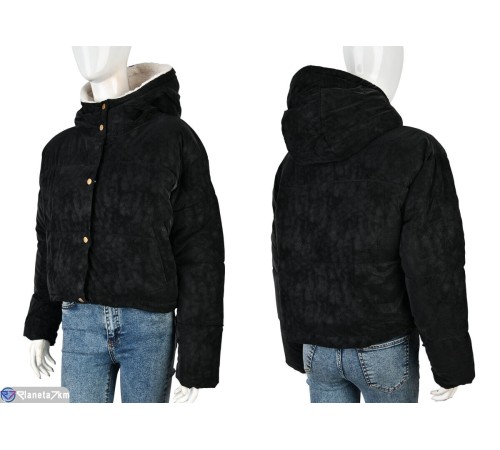 Куртка жіноча на зиму (4 шт. р.сетка 42-48) чорний  "Kalabok"