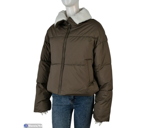Куртка жіноча на зиму (3 шт. р.сетка M-XL) коричневий  "Kalabok"