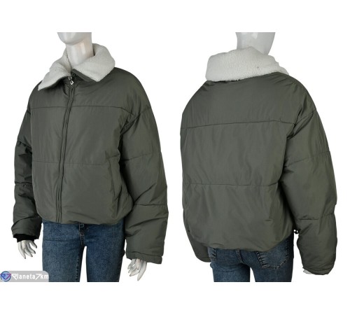 Куртка жіноча на зиму (3 шт. р.сетка M-XL) хакі  "Kalabok"