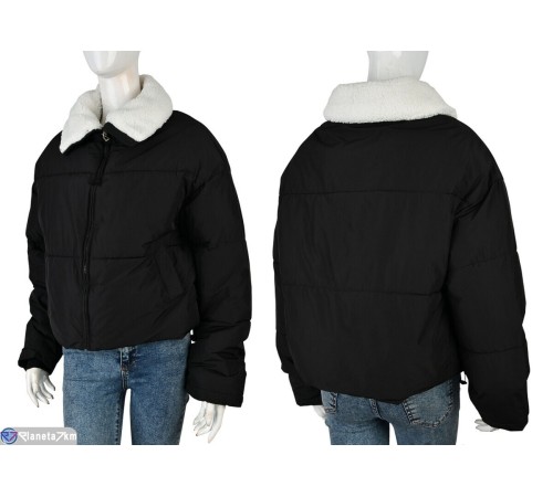 Куртка жіноча на зиму (3 шт. р.сетка M-XL) чорний  "Kalabok" Куртка жіноча на зиму (3 шт. р.сетка M-XL) чорний  "Kalabok"