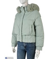 Куртка жіноча на зиму (4 шт. р.сетка M-2XL) зелений  "Kalabok"