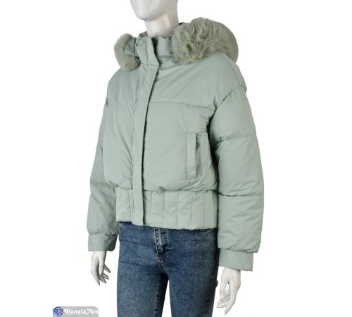 Куртка жіноча на зиму (4 шт. р.сетка M-2XL) зелений  "Kalabok" Куртка жіноча на зиму (4 шт. р.сетка M-2XL) зелений  "Kalabok"