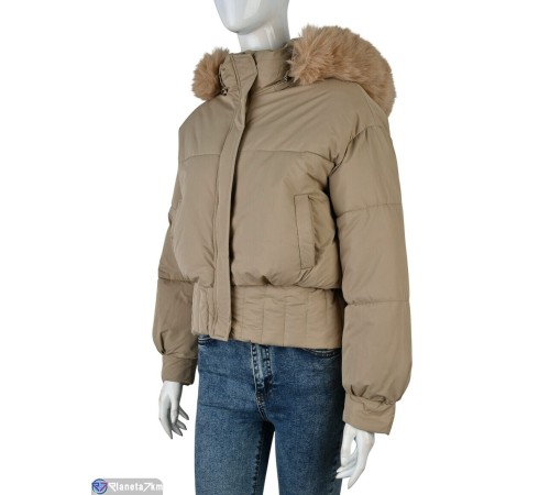 Куртка жіноча на зиму (4 шт. р.сетка M-2XL) бежевий  "Kalabok" Куртка жіноча на зиму (4 шт. р.сетка M-2XL) бежевий  "Kalabok"