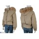 Куртка жіноча на зиму (4 шт. р.сетка M-2XL) бежевий  "Kalabok"