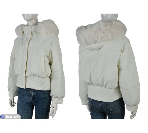 Куртка жіноча на зиму (4 шт. р.сетка M-2XL) бежевий  "Kalabok" Куртка жіноча на зиму (4 шт. р.сетка M-2XL) бежевий  "Kalabok"