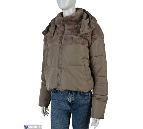 Куртка жіноча на зиму (4 шт. р.сетка 42-48) коричневий  "Kalabok" Куртка жіноча на зиму (4 шт. р.сетка 42-48) коричневий  "Kalabok"