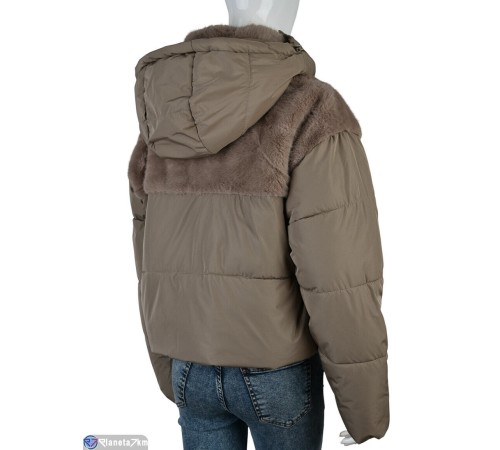 Куртка жіноча на зиму (4 шт. р.сетка 42-48) коричневий  "Kalabok" Куртка жіноча на зиму (4 шт. р.сетка 42-48) коричневий  "Kalabok"