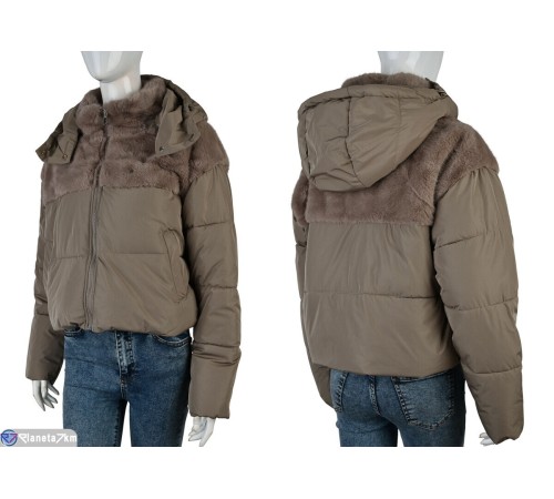 Куртка жіноча на зиму (4 шт. р.сетка 42-48) коричневий  "Kalabok" Куртка жіноча на зиму (4 шт. р.сетка 42-48) коричневий  "Kalabok"