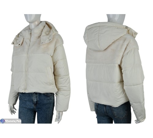 Куртка жіноча на зиму (4 шт. р.сетка 42-48) бежевий  "Kalabok" Куртка жіноча на зиму (4 шт. р.сетка 42-48) бежевий  "Kalabok"