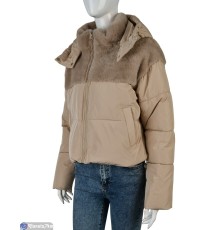 Куртка жіноча на зиму (4 шт. р.сетка 42-48) бежевий  "Kalabok" Куртка жіноча на зиму (4 шт. р.сетка 42-48) бежевий  "Kalabok"