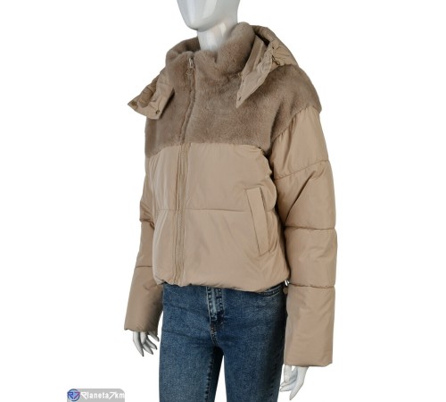 Куртка жіноча на зиму (4 шт. р.сетка 42-48) бежевий  "Kalabok" Куртка жіноча на зиму (4 шт. р.сетка 42-48) бежевий  "Kalabok"