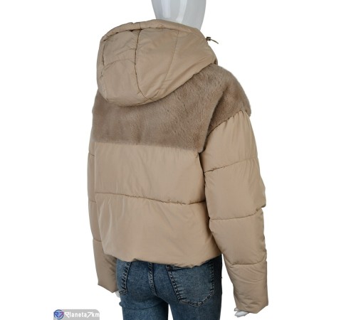 Куртка жіноча на зиму (4 шт. р.сетка 42-48) бежевий  "Kalabok" Куртка жіноча на зиму (4 шт. р.сетка 42-48) бежевий  "Kalabok"