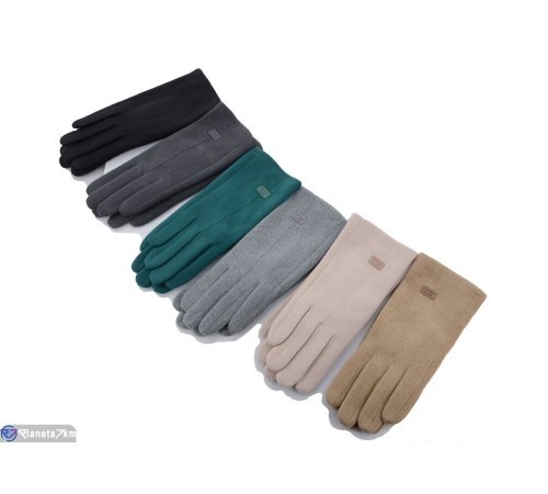 Рукавички жіночі на зиму (12 шт. р.сетка 6,5-8,5) мікс  "RUBIBAS"