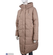 Пальто жіноче на зиму (5 шт. р.сетка 52-60) бежевий  "Kalabok" Пальто жіноче на зиму (5 шт. р.сетка 52-60) бежевий  "Kalabok"