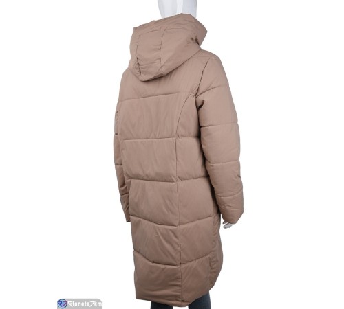 Пальто жіноче на зиму (5 шт. р.сетка 52-60) бежевий "Kalabok" Пальто жіноче на зиму (5 шт. р.сетка 52-60) бежевий "Kalabok"