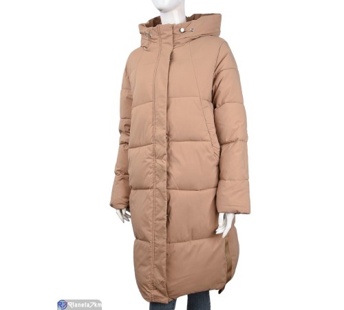 Пальто жіноче на зиму (5 шт. р.сетка 52-60) бежевий "Kalabok" Пальто жіноче на зиму (5 шт. р.сетка 52-60) бежевий "Kalabok"