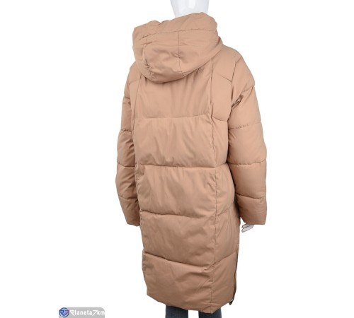 Пальто жіноче на зиму (5 шт. р.сетка 52-60) бежевий "Kalabok" Пальто жіноче на зиму (5 шт. р.сетка 52-60) бежевий "Kalabok"