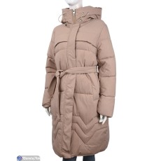 Пальто жіноче на зиму (4 шт. р.сетка 52-58) бежевий  "Kalabok" Пальто жіноче на зиму (4 шт. р.сетка 52-58) бежевий  "Kalabok"