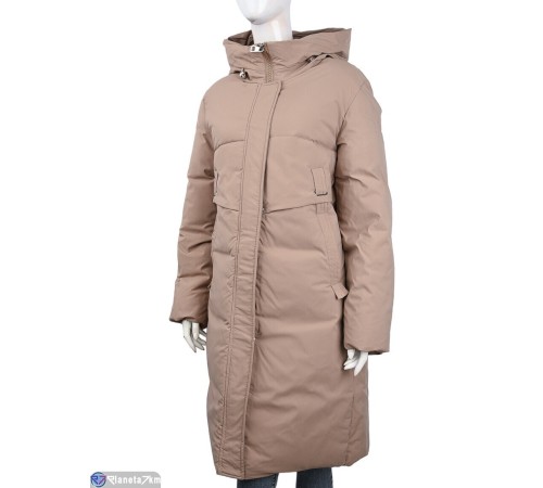 Пальто жіноче на зиму (5 шт. р.сетка 52-60) бежевий "Kalabok" Пальто жіноче на зиму (5 шт. р.сетка 52-60) бежевий "Kalabok"