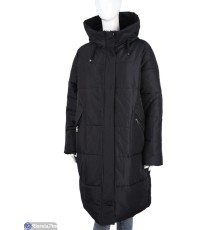 Пальто жіноче на зиму (5 шт. р.сетка 52-60) чорний  "Kalabok" Пальто жіноче на зиму (5 шт. р.сетка 52-60) чорний  "Kalabok"