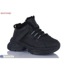 Кросівки жіночі на зиму (8 пар р.36-41) чорний  "QQ&Панда"