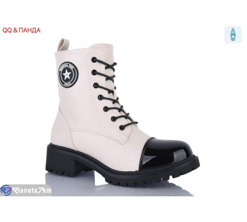 Черевики жіночі на зиму (6 пар р.36-41) бежевий  "QQ&Панда"