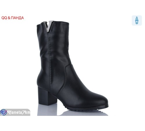 Чоботи жіночі на зиму (6 пар р.36-40) чорний  "QQ&Панда"