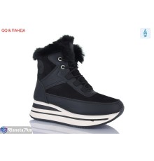 Черевики жіночі на зиму (8 пар р.36-41) чорний  "QQ&Панда"