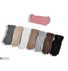 Рукавички жіночі на зиму (12 шт. р.сетка 6,5-8,5) мікс  "RUBIBAS"