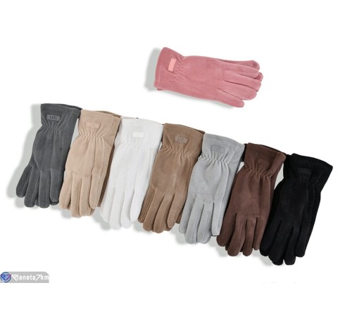 Рукавички жіночі на зиму (12 шт. р.сетка 6,5-8,5) мікс  "RUBIBAS"