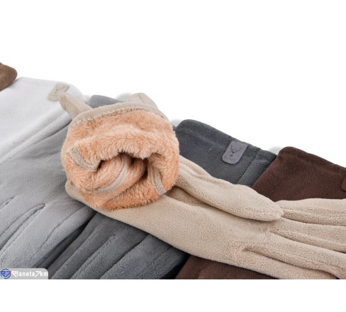 Рукавички жіночі на зиму (12 шт. р.сетка 6,5-8,5) мікс  "RUBIBAS"