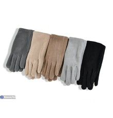 Рукавички жіночі на зиму (12 шт. р.сетка 6,5-8,5) мікс  "RUBIBAS"