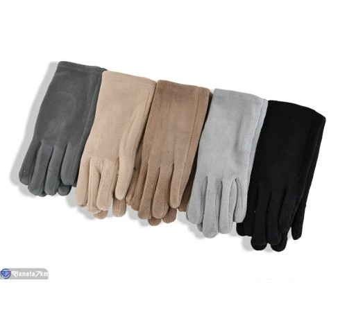 Рукавички жіночі на зиму (12 шт. р.сетка 6,5-8,5) мікс  "RUBIBAS"