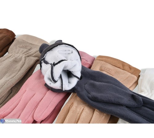 Рукавички дитячі на зиму (12 шт. р.сетка 10-15) мікс  "RUBIBAS"