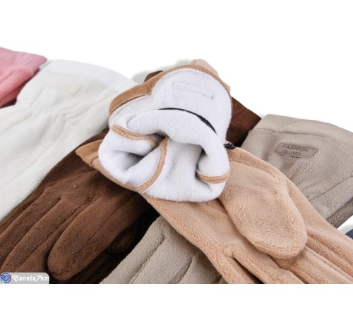 Рукавички дитячі на зиму (12 шт. р.сетка 10-15) мікс  "RUBIBAS"