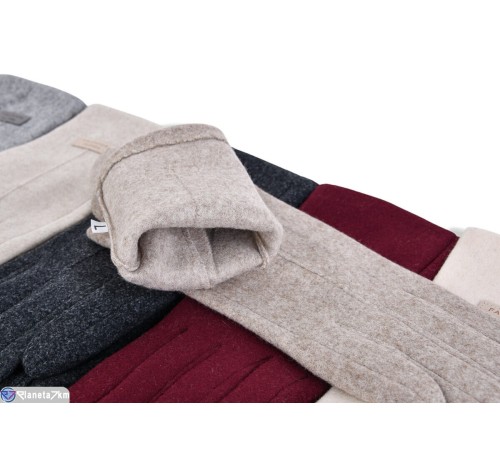 Рукавички жіночі на зиму (12 шт. р.сетка 6,5-8,5) мікс  "RUBIBAS"