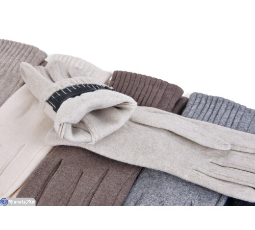 Рукавички жіночі на зиму (12 шт. р.сетка 6,5-8,5) мікс  "RUBIBAS"