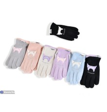 Рукавички дитячі на зиму (12 шт. р.сетка 8-12) мікс  "RUBIBAS"