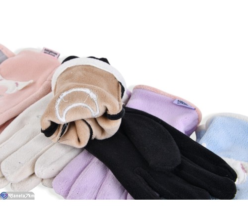 Рукавички дитячі на зиму (12 шт. р.сетка 8-12) мікс  "RUBIBAS"
