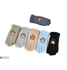 Рукавички дитячі на зиму (12 шт. р.сетка 8-12) мікс  "RUBIBAS"