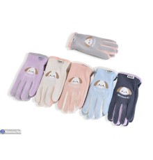 Рукавички дитячі на зиму (12 шт. р.сетка 8-12) мікс  "RUBIBAS"